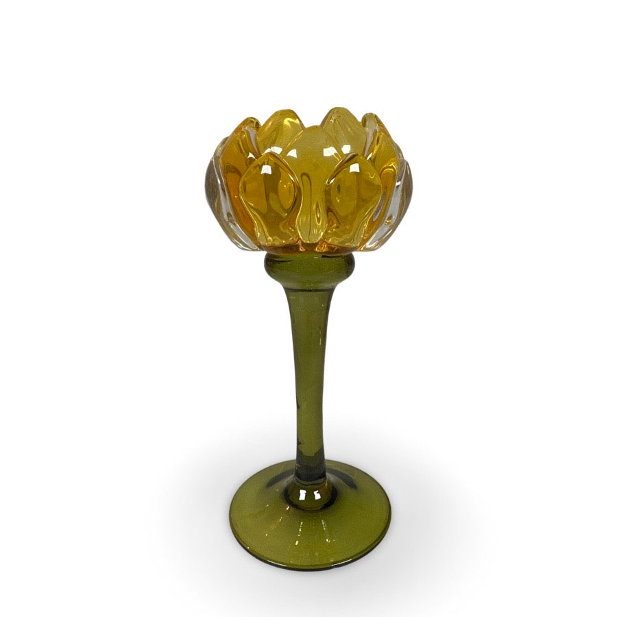 Ljuslykta / Protea / Gul / H:18cm