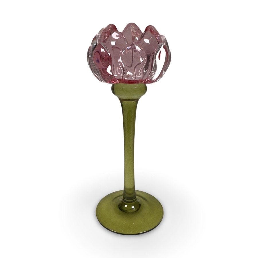Ljuslykta / Protea / Rosa / H: 20cm