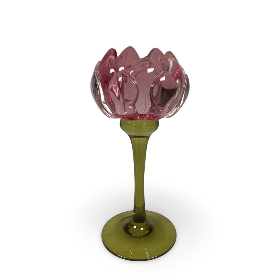 Ljuslykta / Protea  / Rosa / H: 18cm