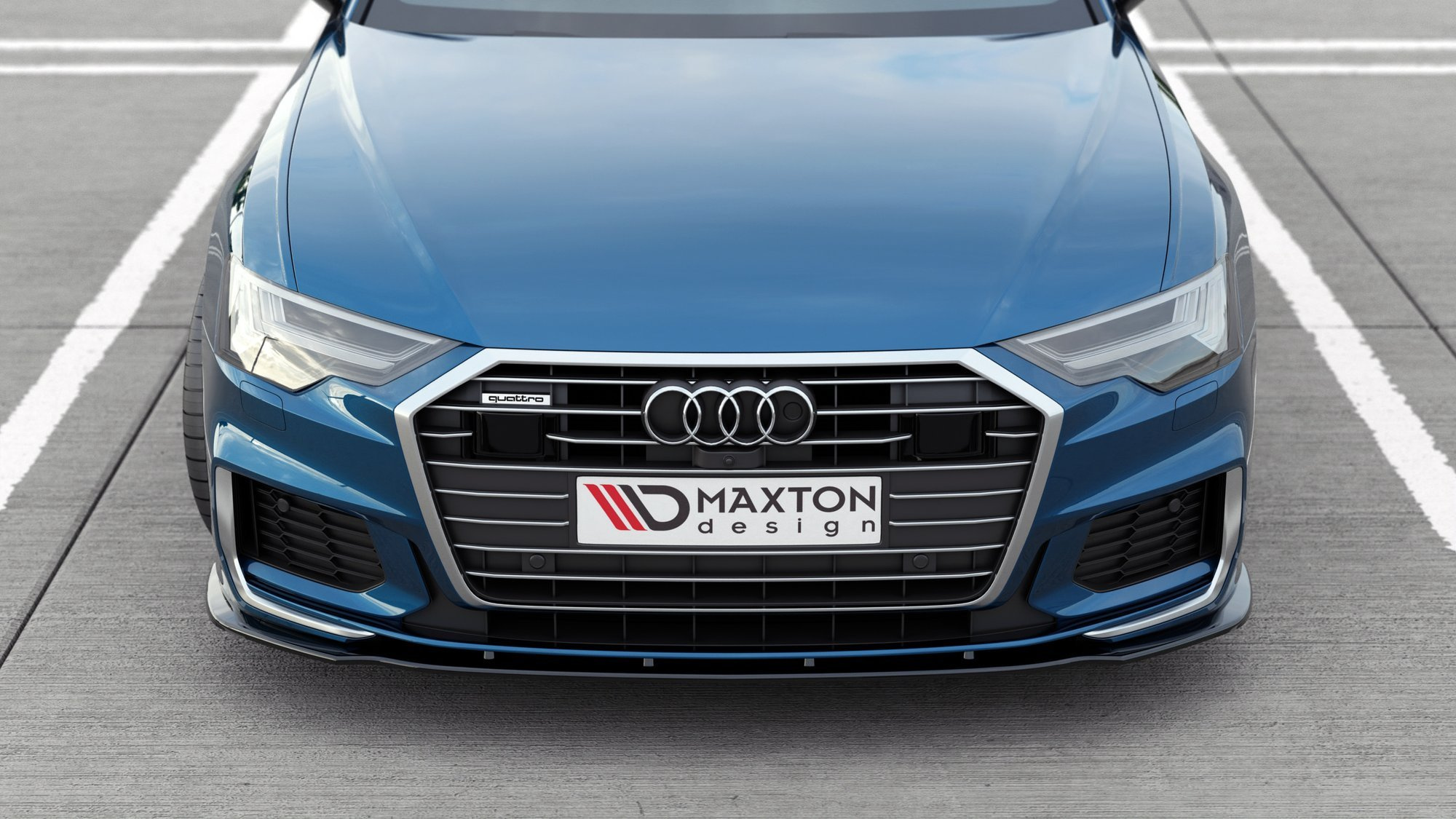 Maxton - Front Splitter V.2 Audi A6 S-Line / S6 C8 / C8 Facelift - 2