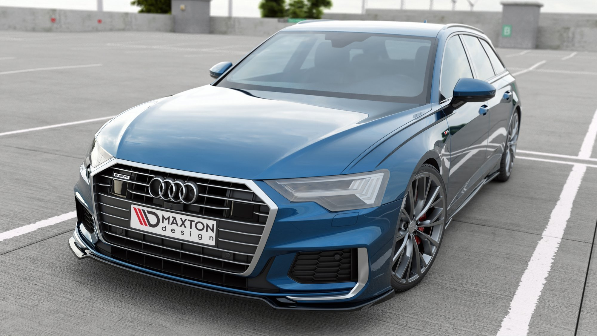 Maxton - Front Splitter V.1 Audi A6 S-Line / S6 C8 / C8 Facelift
