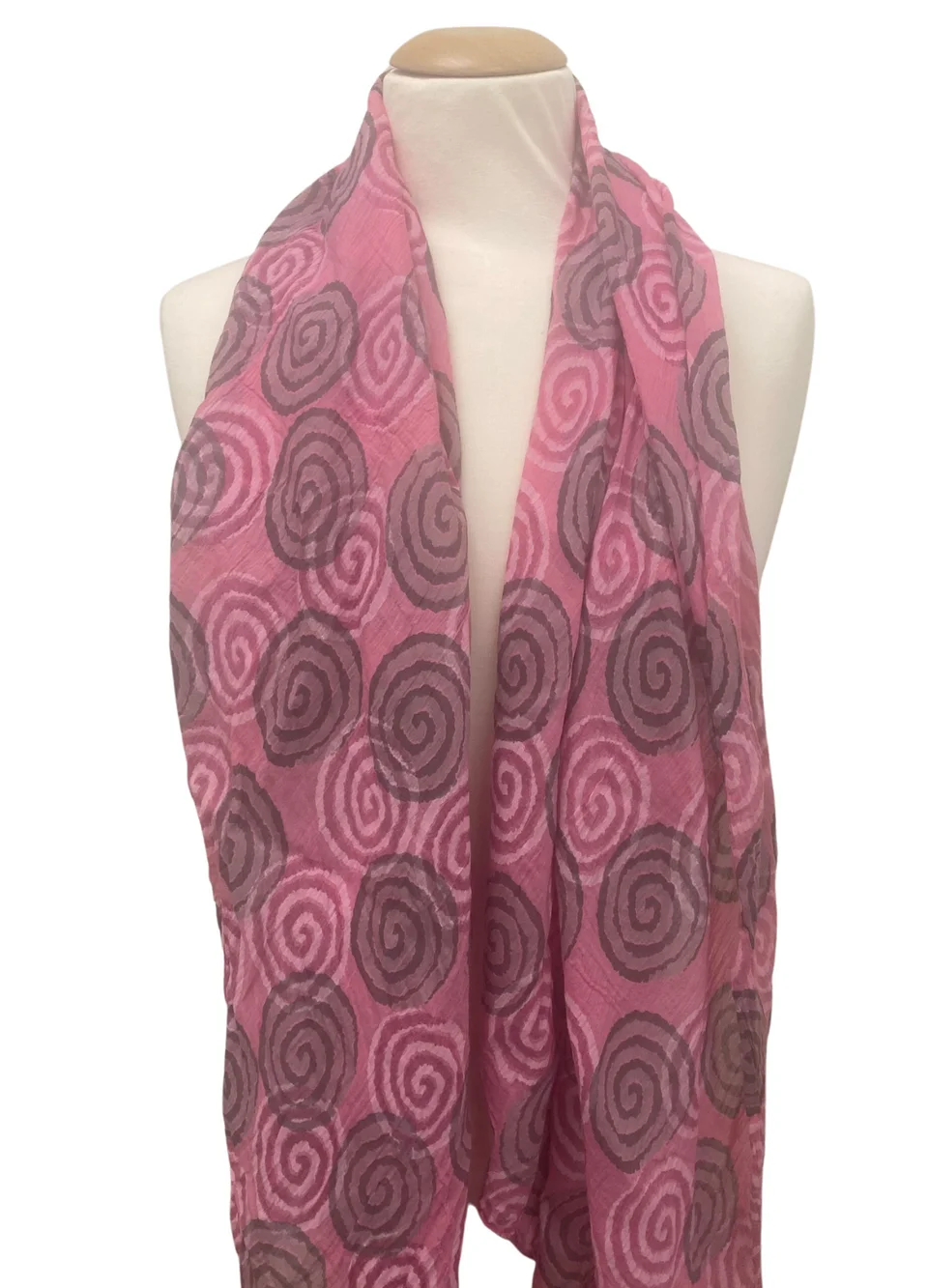 Sjal Spiral Rosa