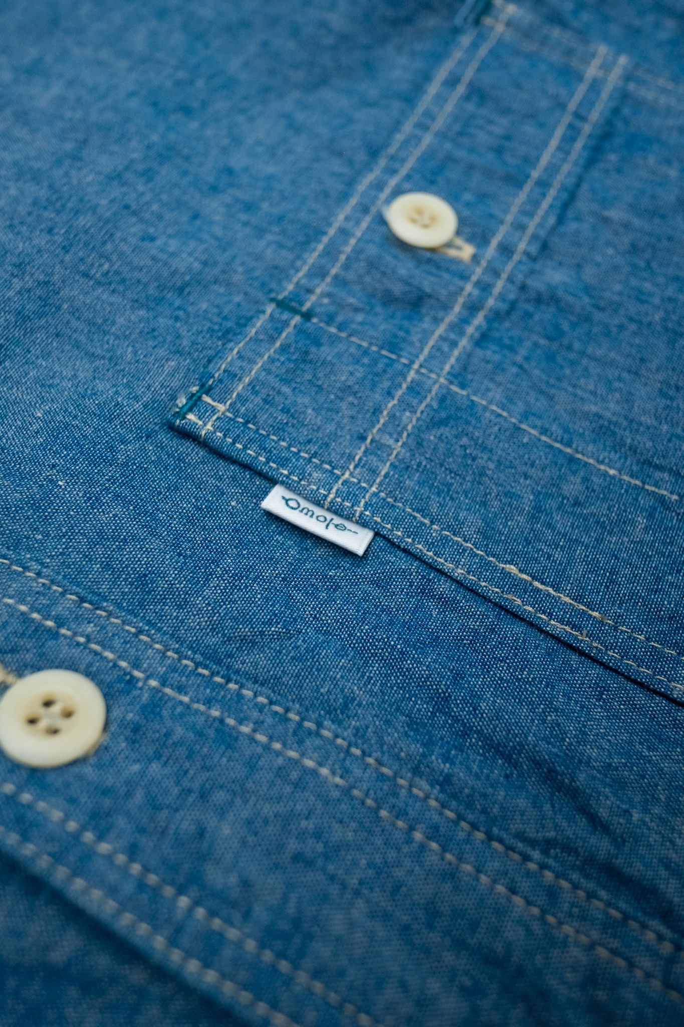 Omoto Denim - 5oz High Density Chambray Work Shirt - 8