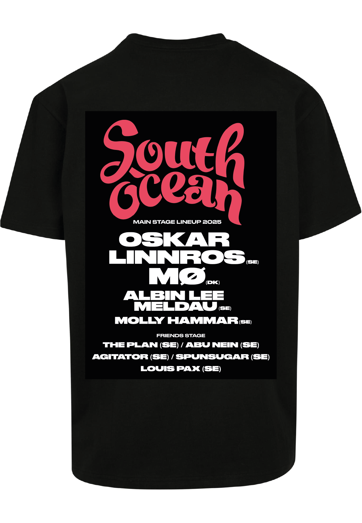 Unisex - Heavy Oversize Tee Lineup Black (SOF) - 2