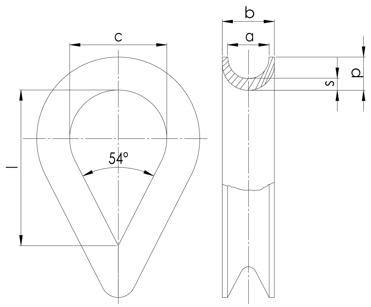Kaus förzinkad 16 mm  - 2