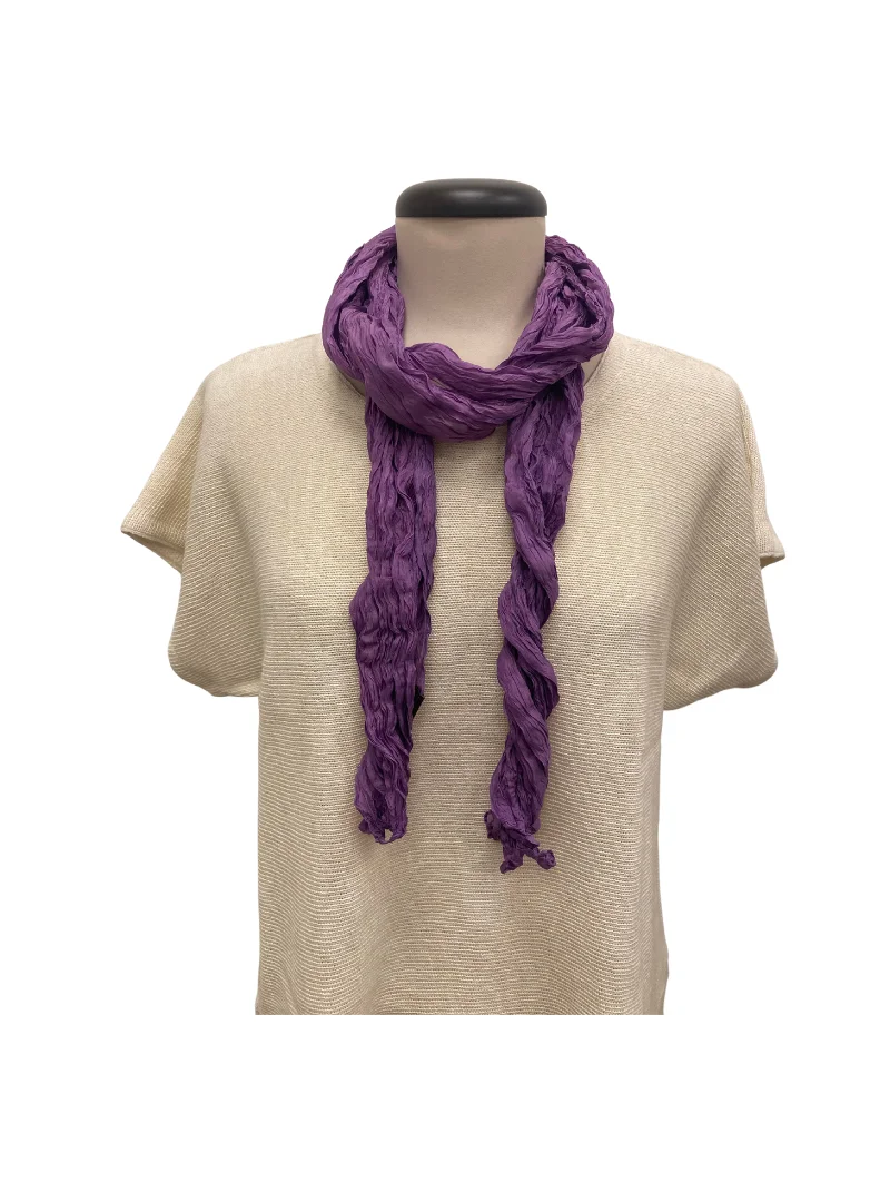 Sidenscarf krinklad- smal modell - Flera färger - 9