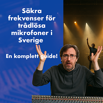 Safe frequencies for wireless microphones in Sweden - a complete guide for 2025