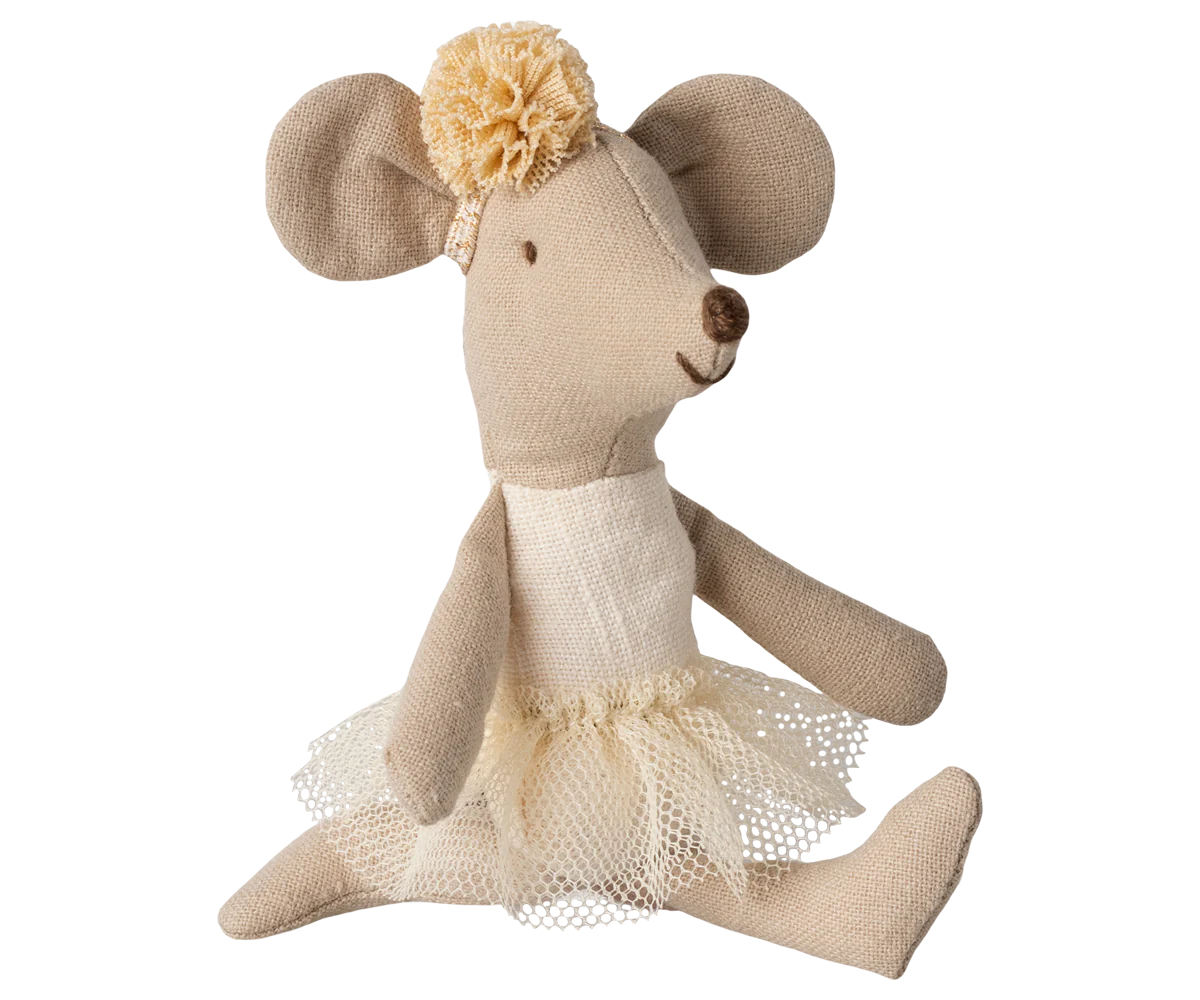Maileg Lillasystermus - Ballerina vit - 2