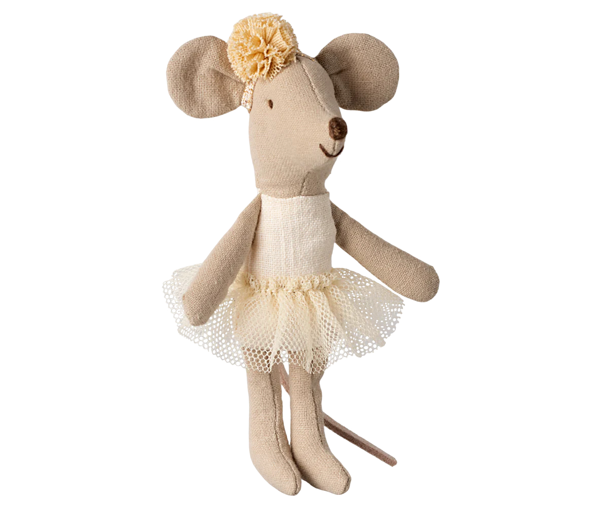 Maileg Lillasystermus - Ballerina vit