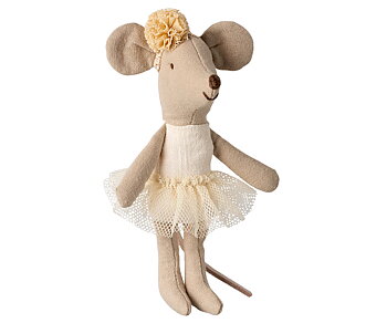 Maileg Lillasystermus - Ballerina vit