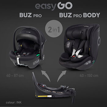 Babyskydd Buz PRO + Buz PRO Body + Isofix bas 360