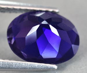 Preciosa piedra preciosa de iolita suelta natural ovalada de 2,13 ct de alta calidad - 2