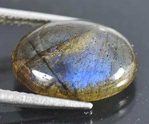 Piedra preciosa labradorita suelta natural de 4,72 ct con un impresionante juego de colores - 2