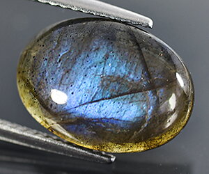 Piedra preciosa labradorita suelta natural de 4,72 ct con un impresionante juego de colores