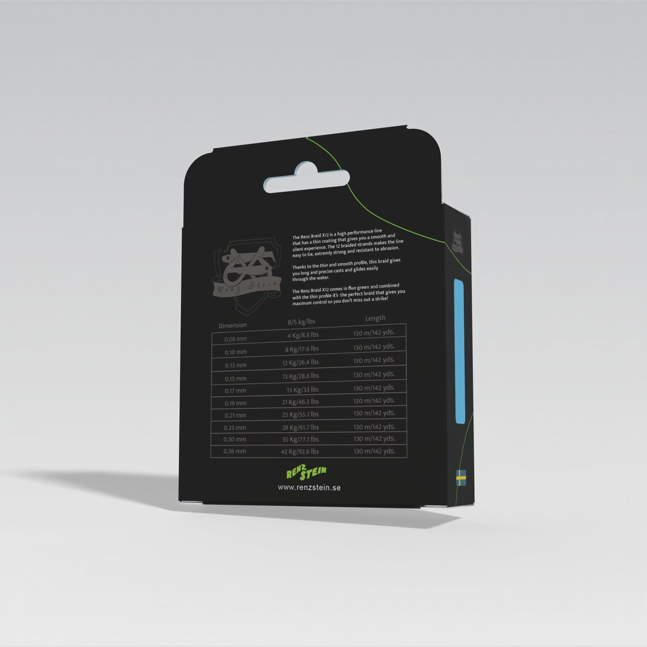 RenzBraid X12  Fluro Green 130 m - 3