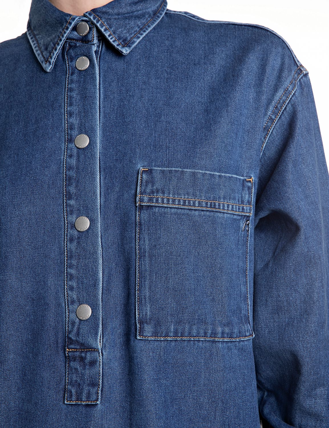 Replay Jeans Skjorta Dark Denim - 4