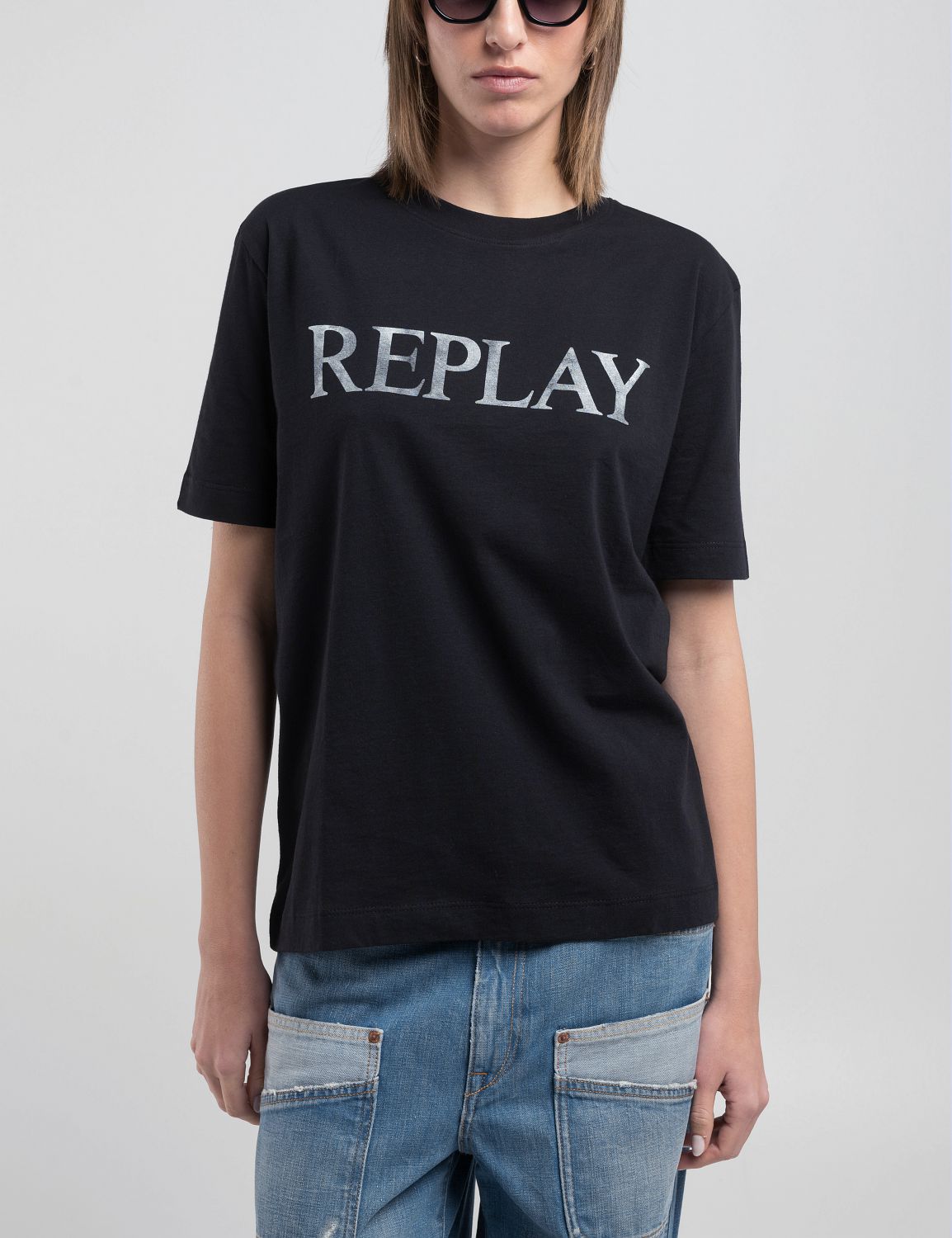 Replay T-shirt Washed Black