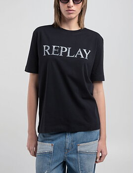 Replay T-shirt Washed Black