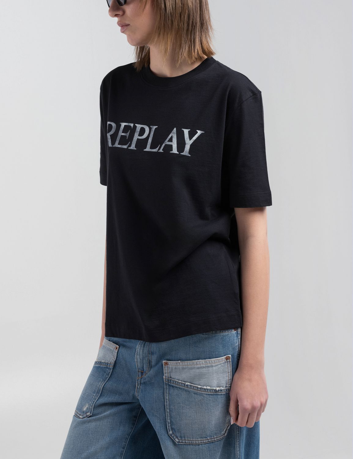 Replay T-shirt Washed Black - 2