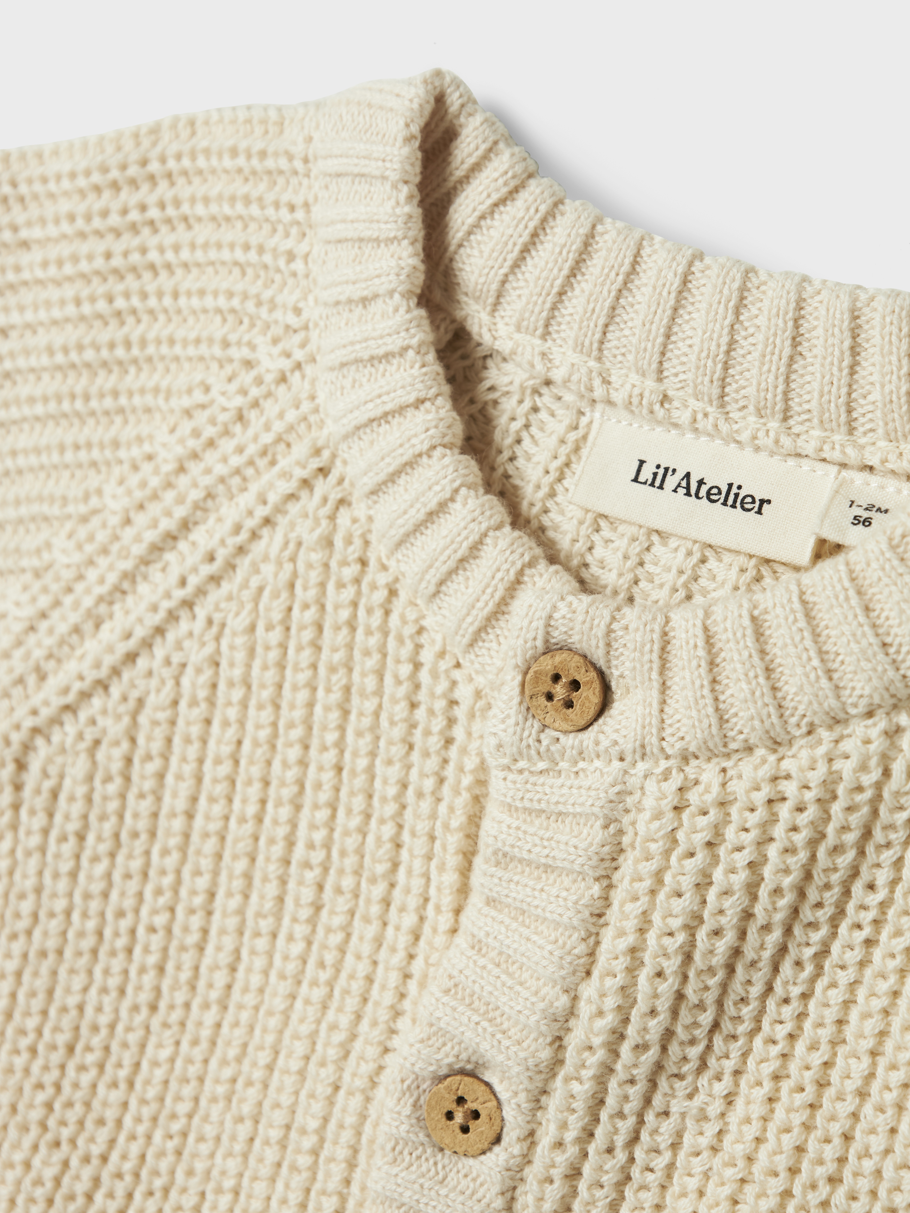 NBNEMLEN LS KNIT CARD LIL NOOS  turtledove - 3