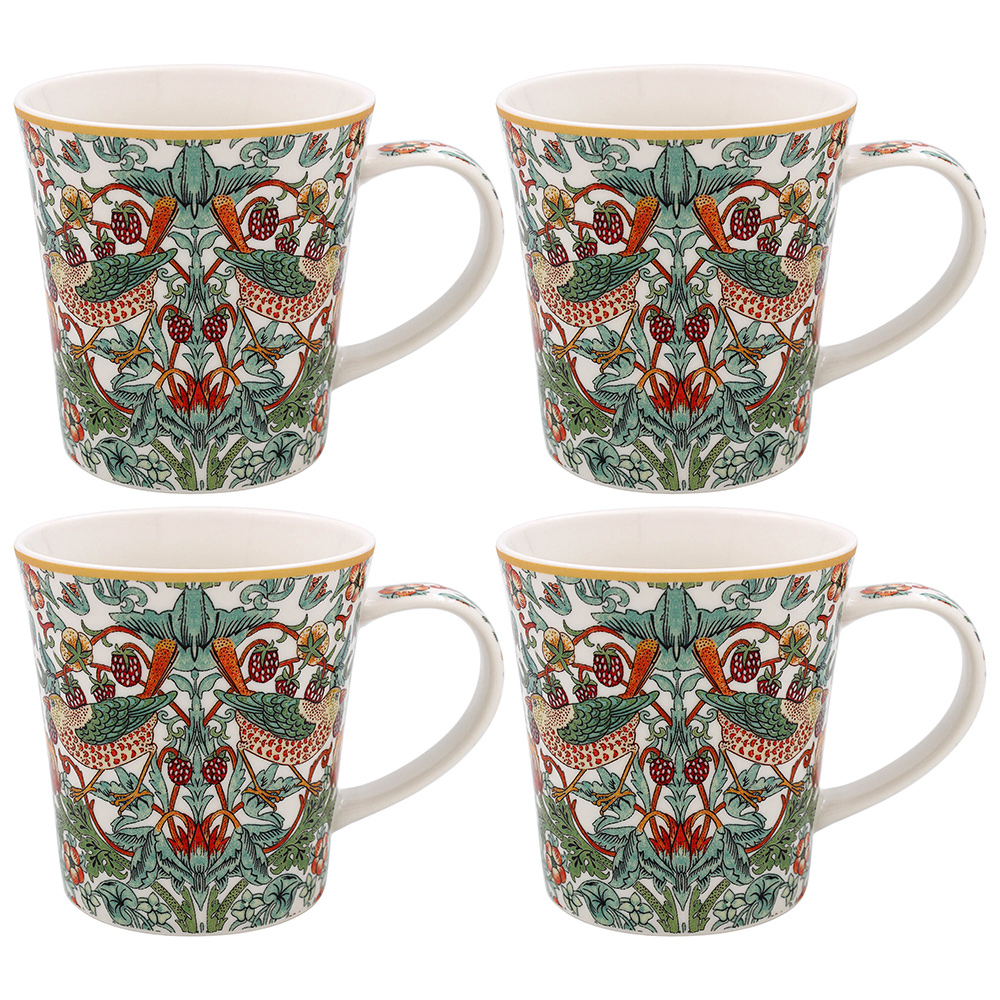 William Morris White Strawberry Thief - Mugg - 2