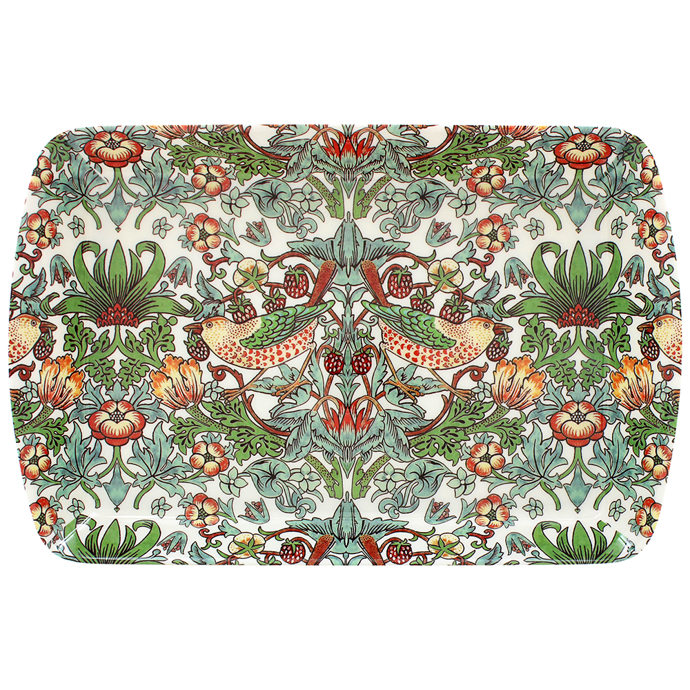 William Morris White Strawberry Thief - Liten bricka