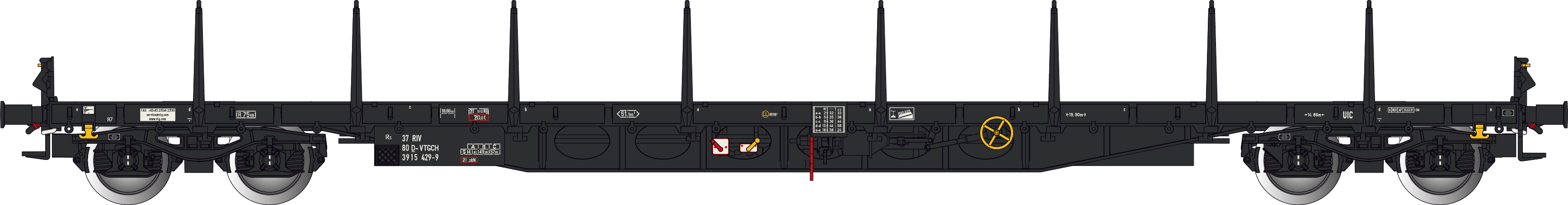 Stolpvagn Rs D-VTGCH, svart, Ep. VI