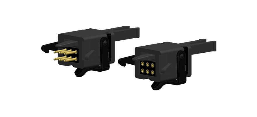 Electrical coupling 6-pin for NEM standard shaft