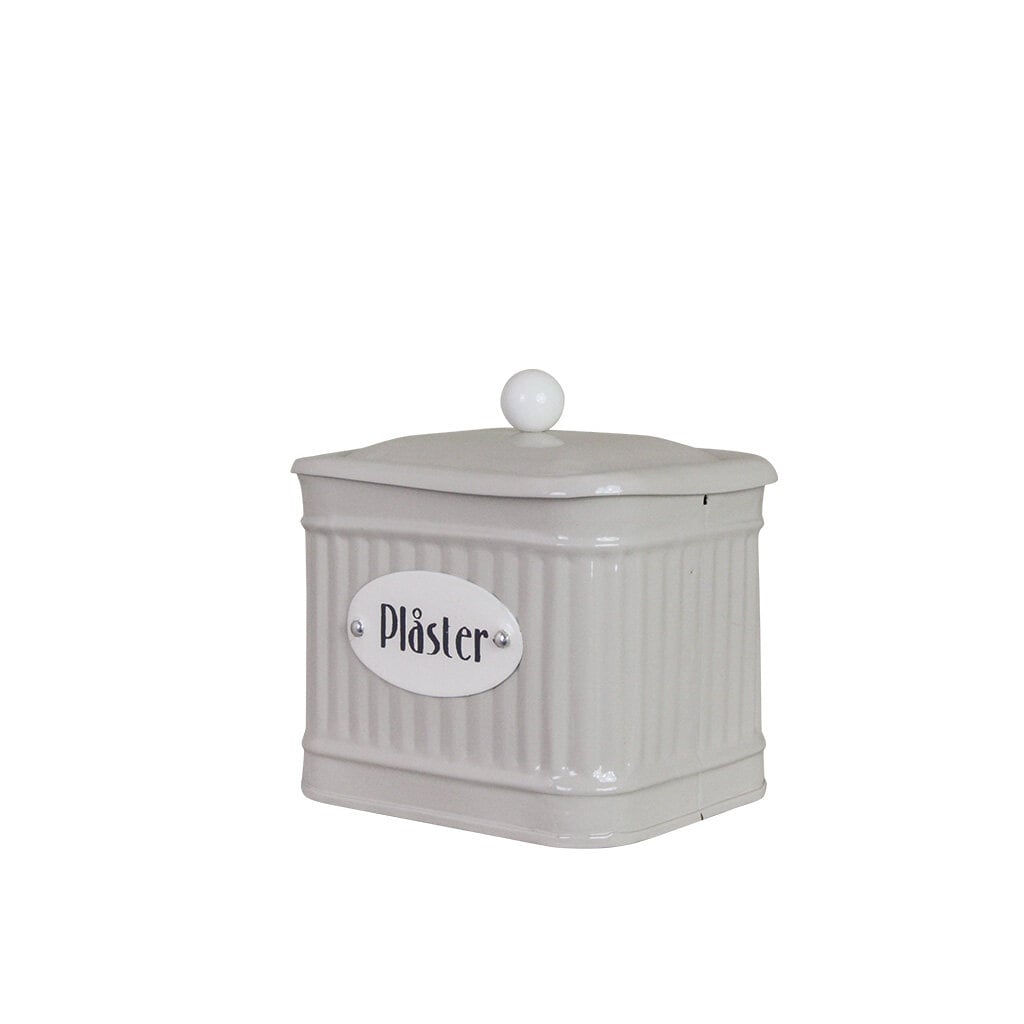 Plåtburk med lock - Plåster - Beige - 2
