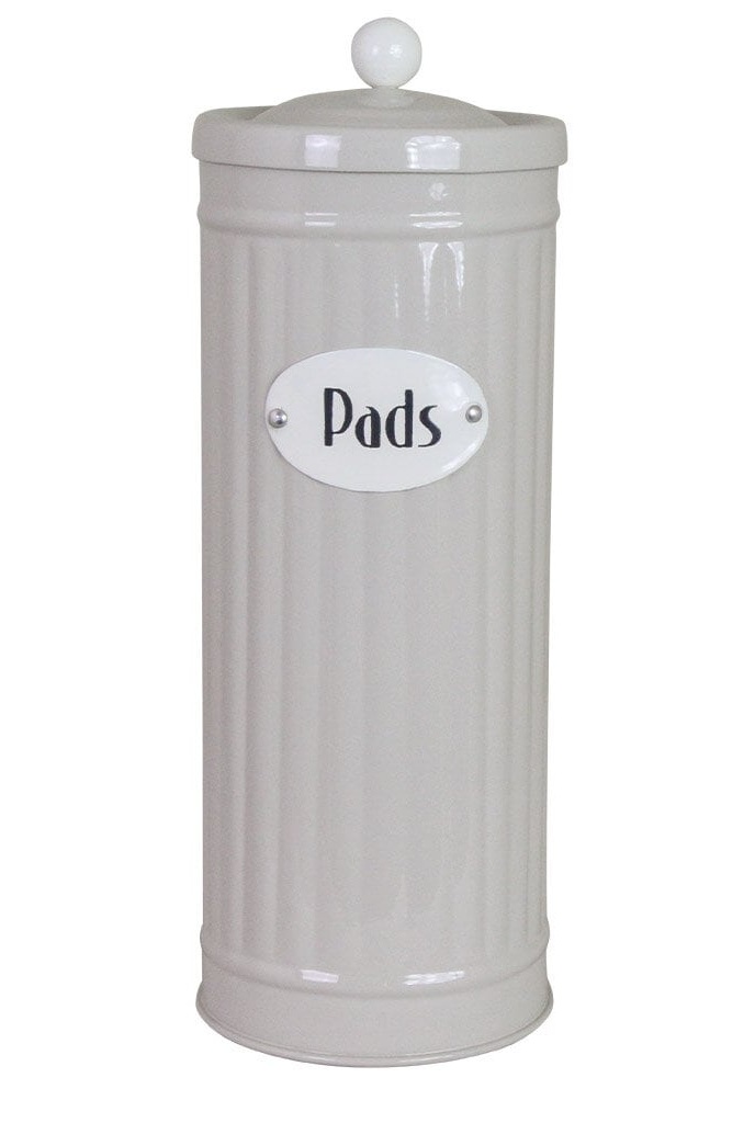 Plåtburk med lock - Pads - Beige