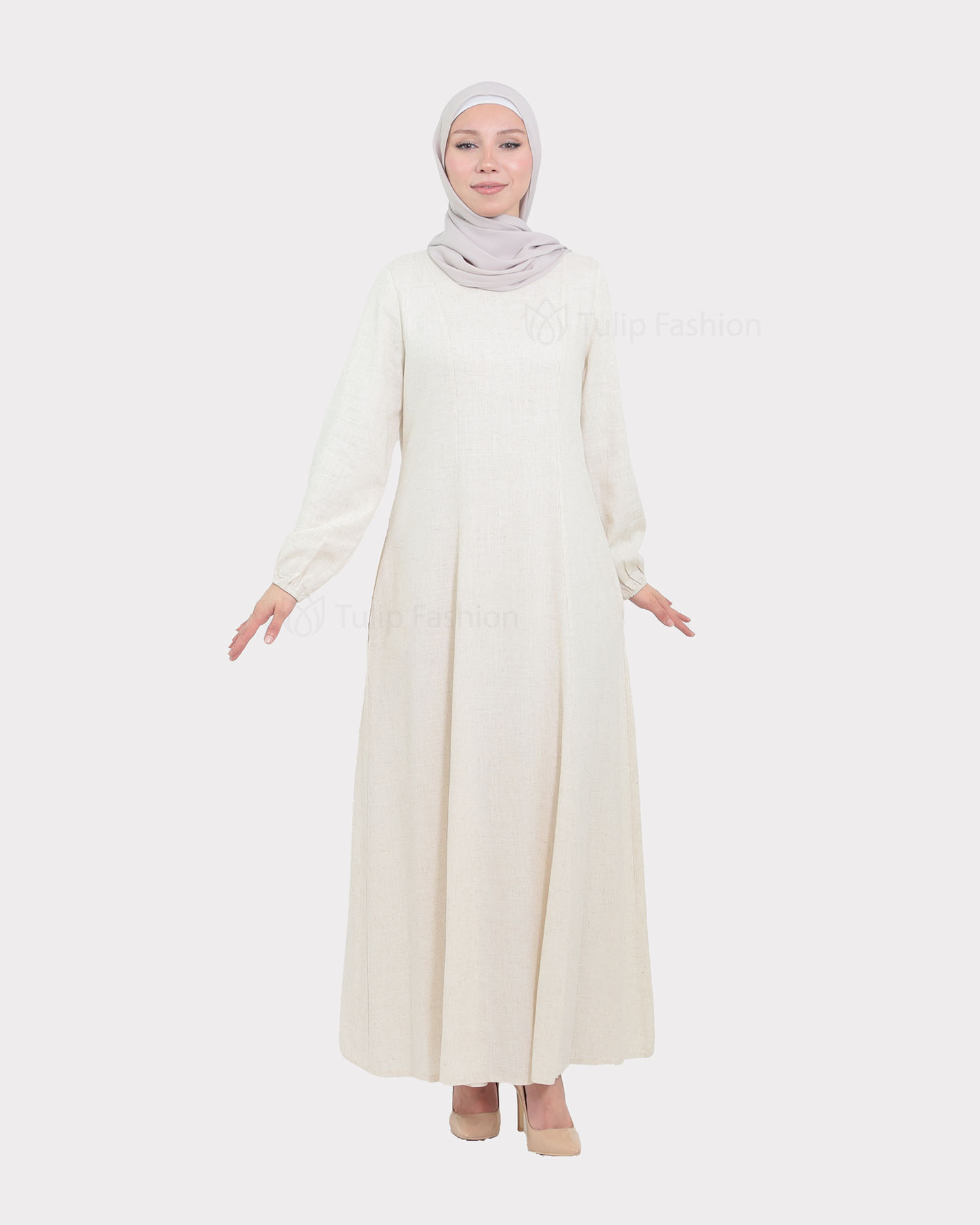 Day dress - Beige - 2