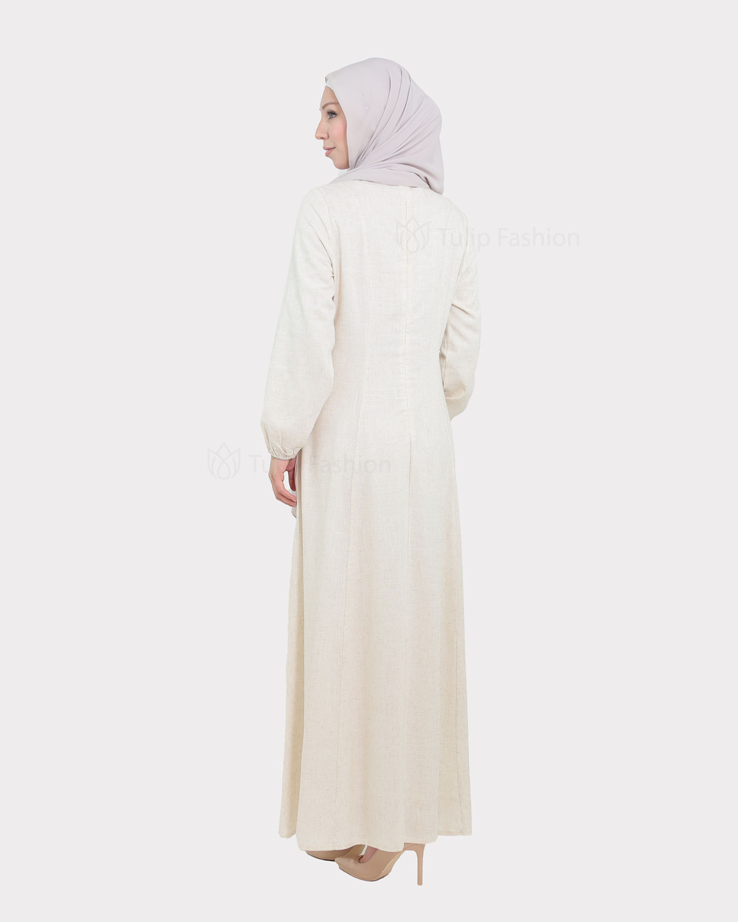 Day dress - Beige - 4