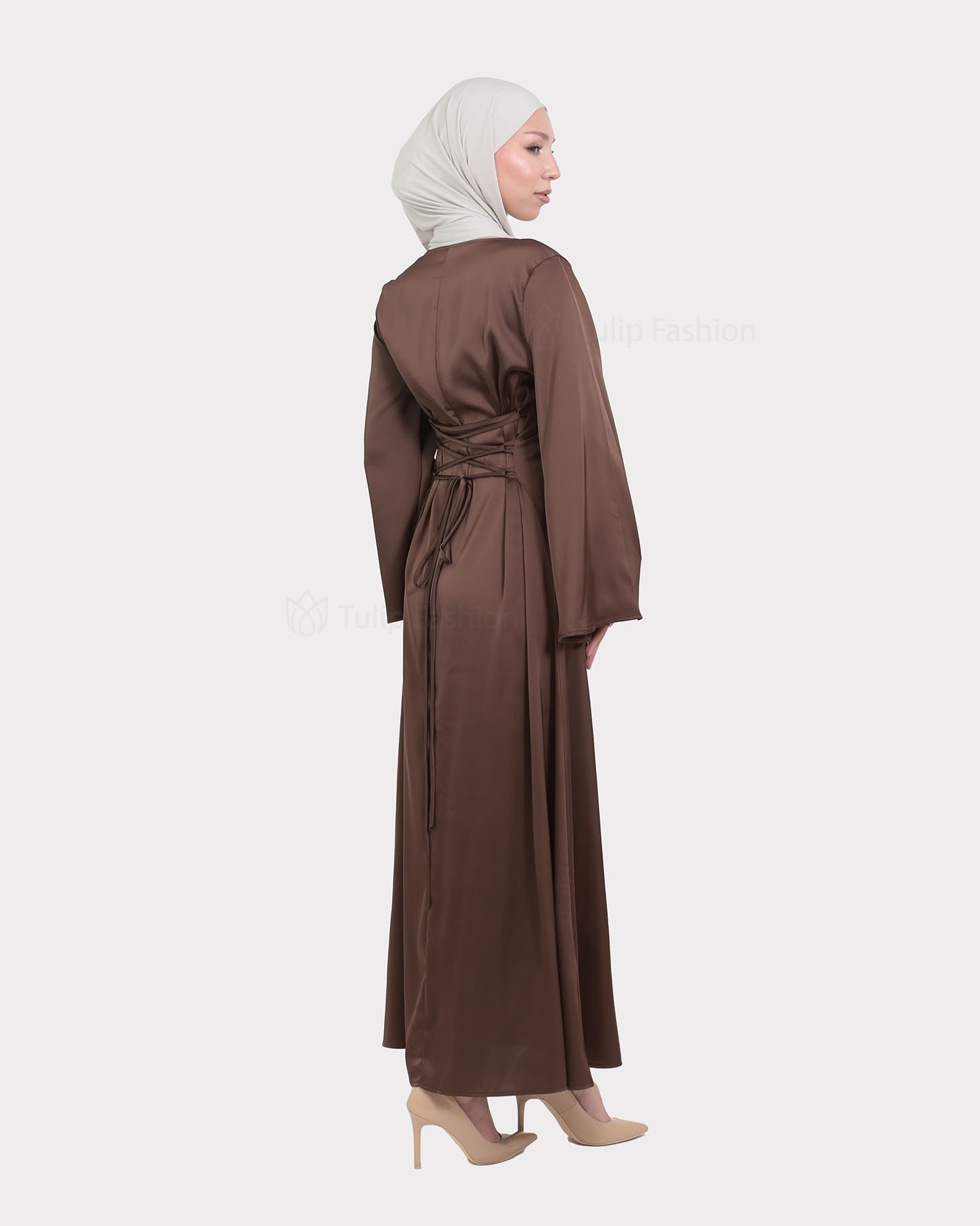 Party dress - Brown - 5