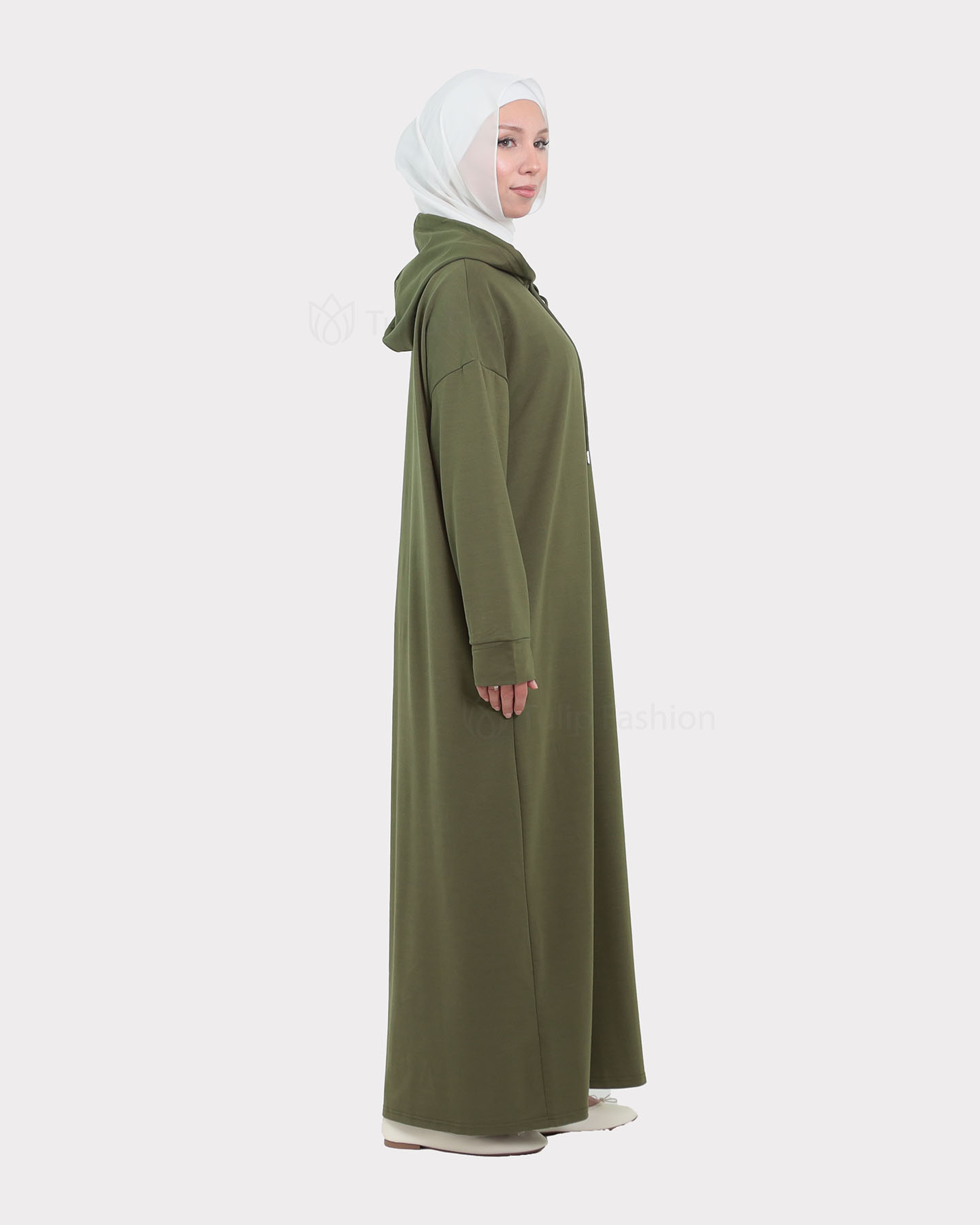 Abaya - Sport - Olive Green - 4
