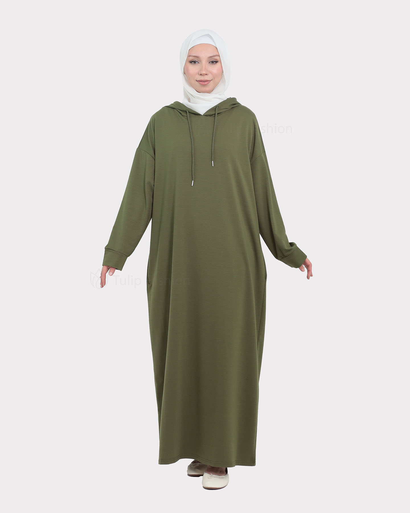 Abaya - Sport - Olive Green - 6