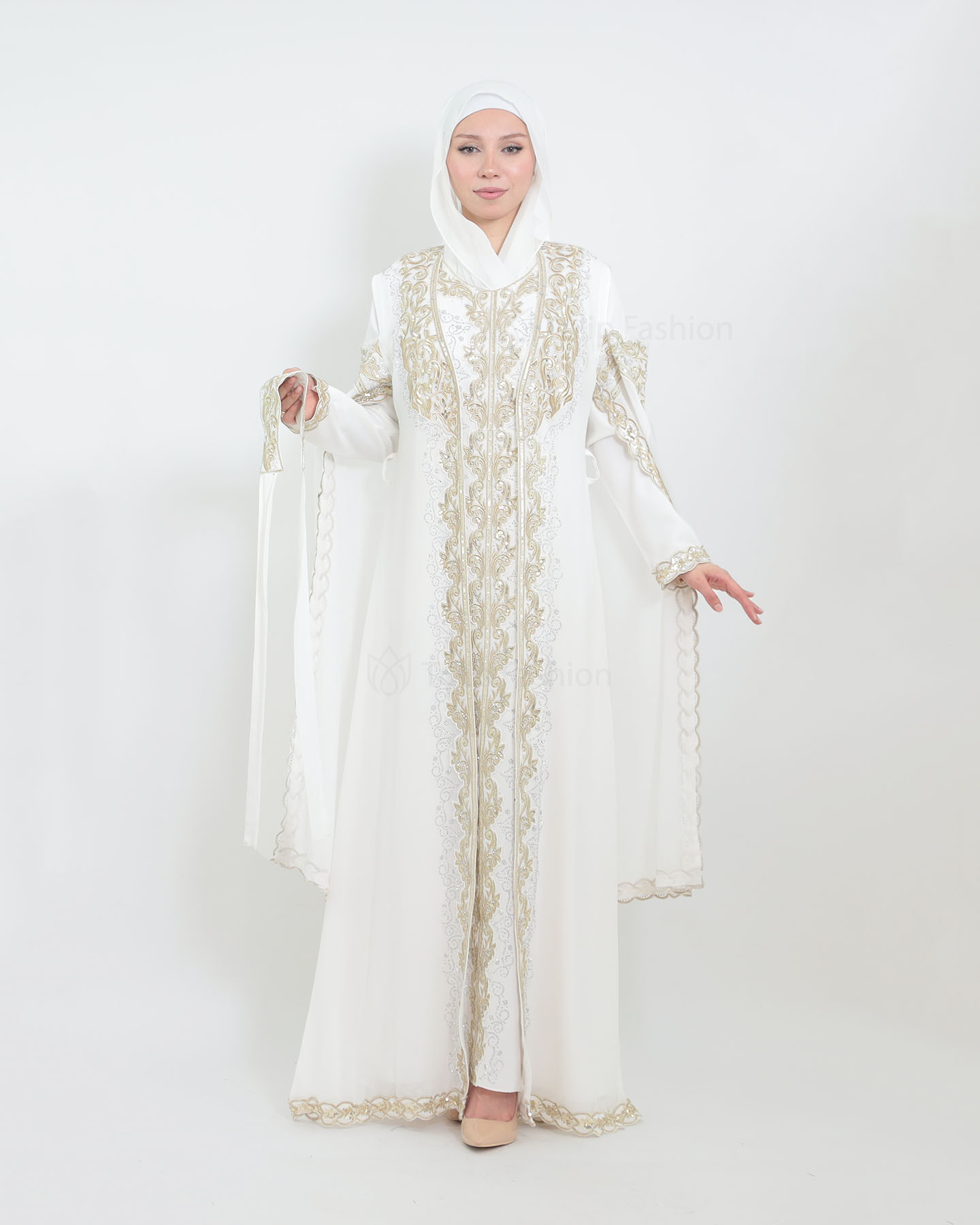 Kaftan - Vit - 5