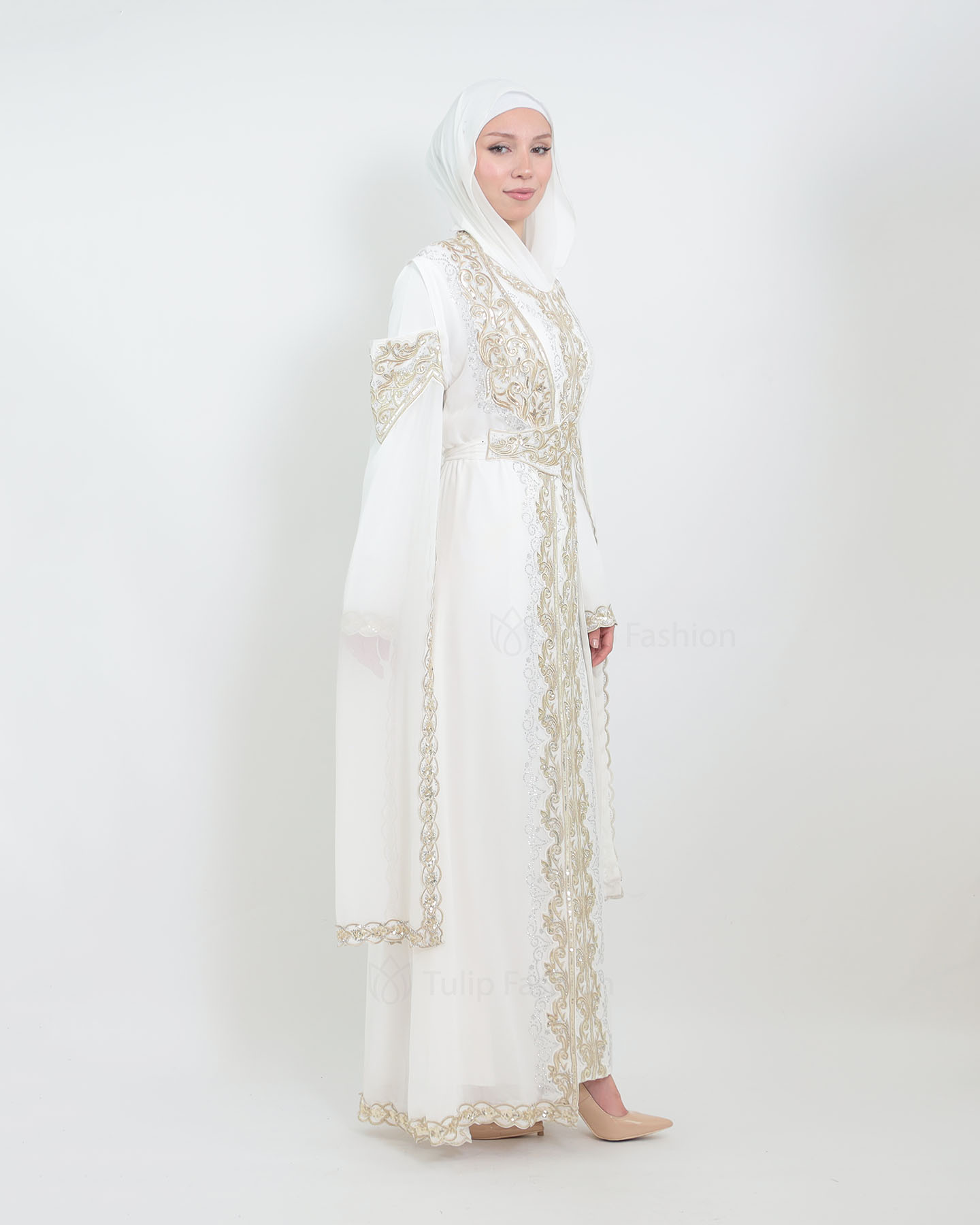 Kaftan - Vit - 2