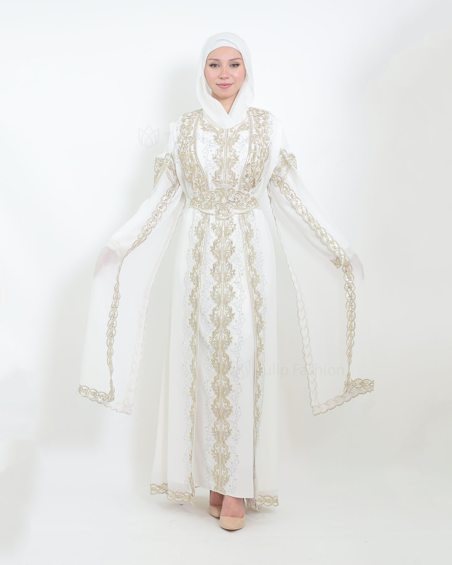 Kaftan - Vit - 6