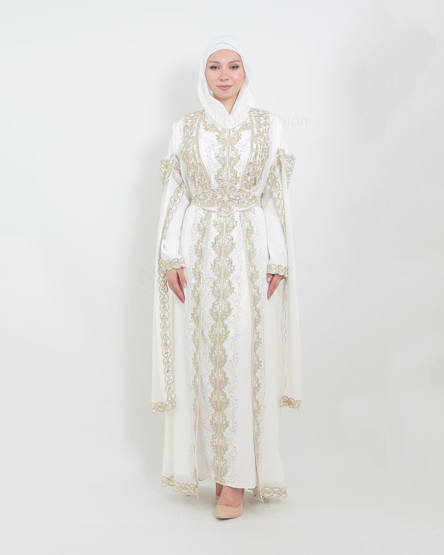 Kaftan - Vit