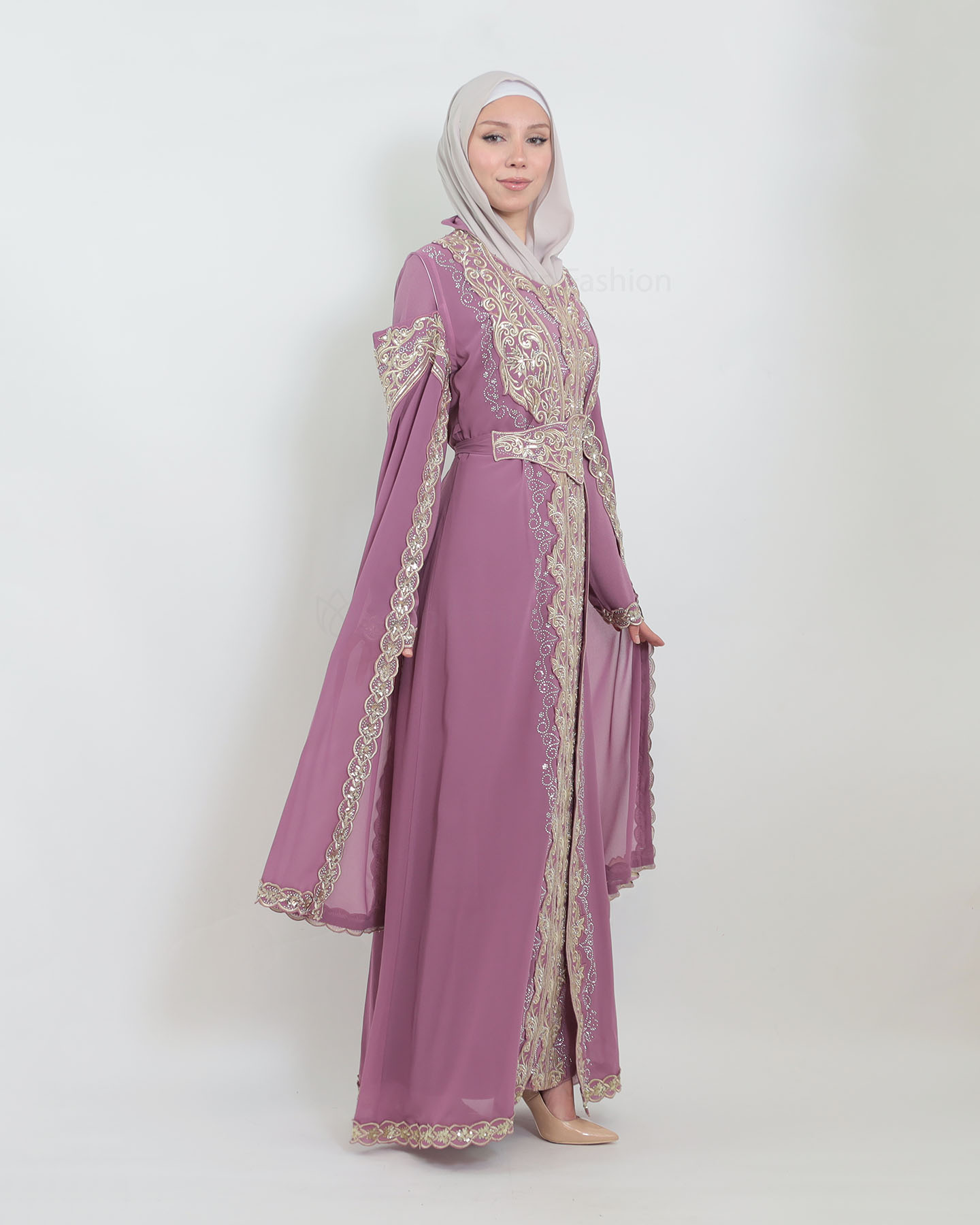 Kaftan - Mauve - 2