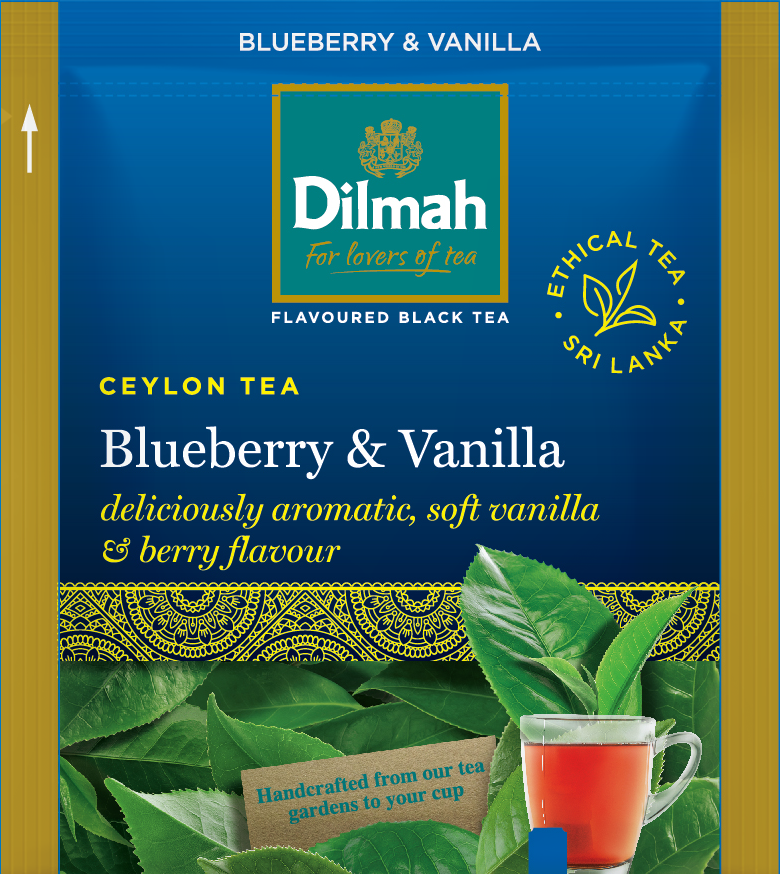 Dilmah Blueberry & Vanilla - Tepåsar 100-pack