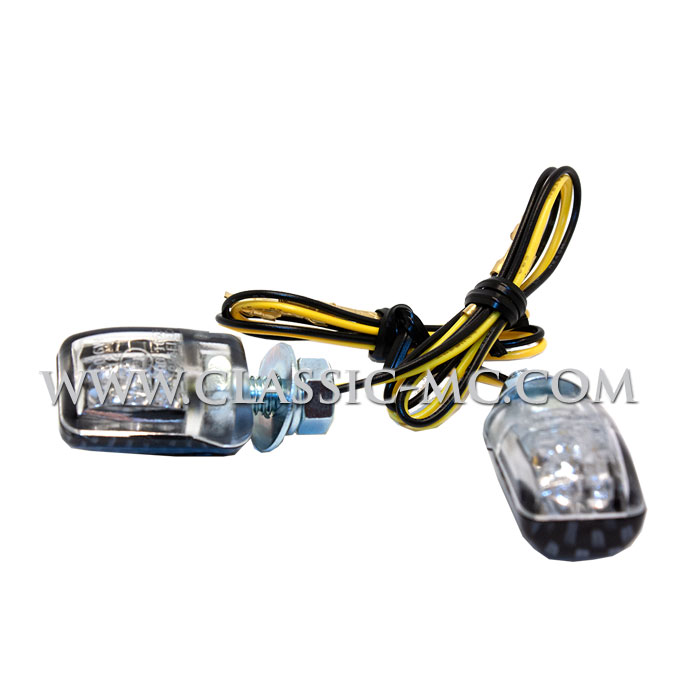 INDICATOR, COAL/WHITE 2-PKT 12V