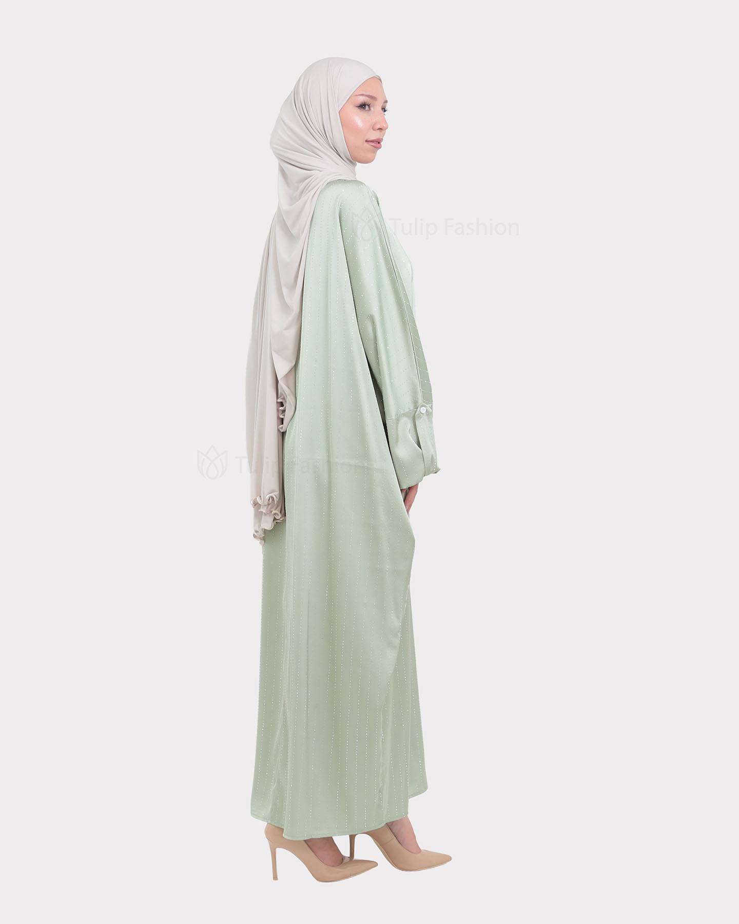 Abaya - Pistachio Green - 3