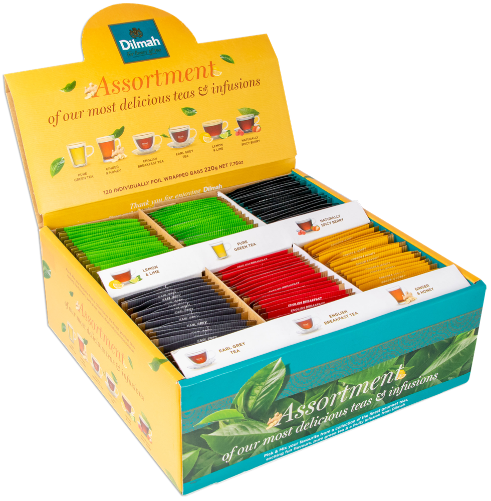 Dilmah Classic Sortimentsask - Portionste 6 smaker á 20 påsar
