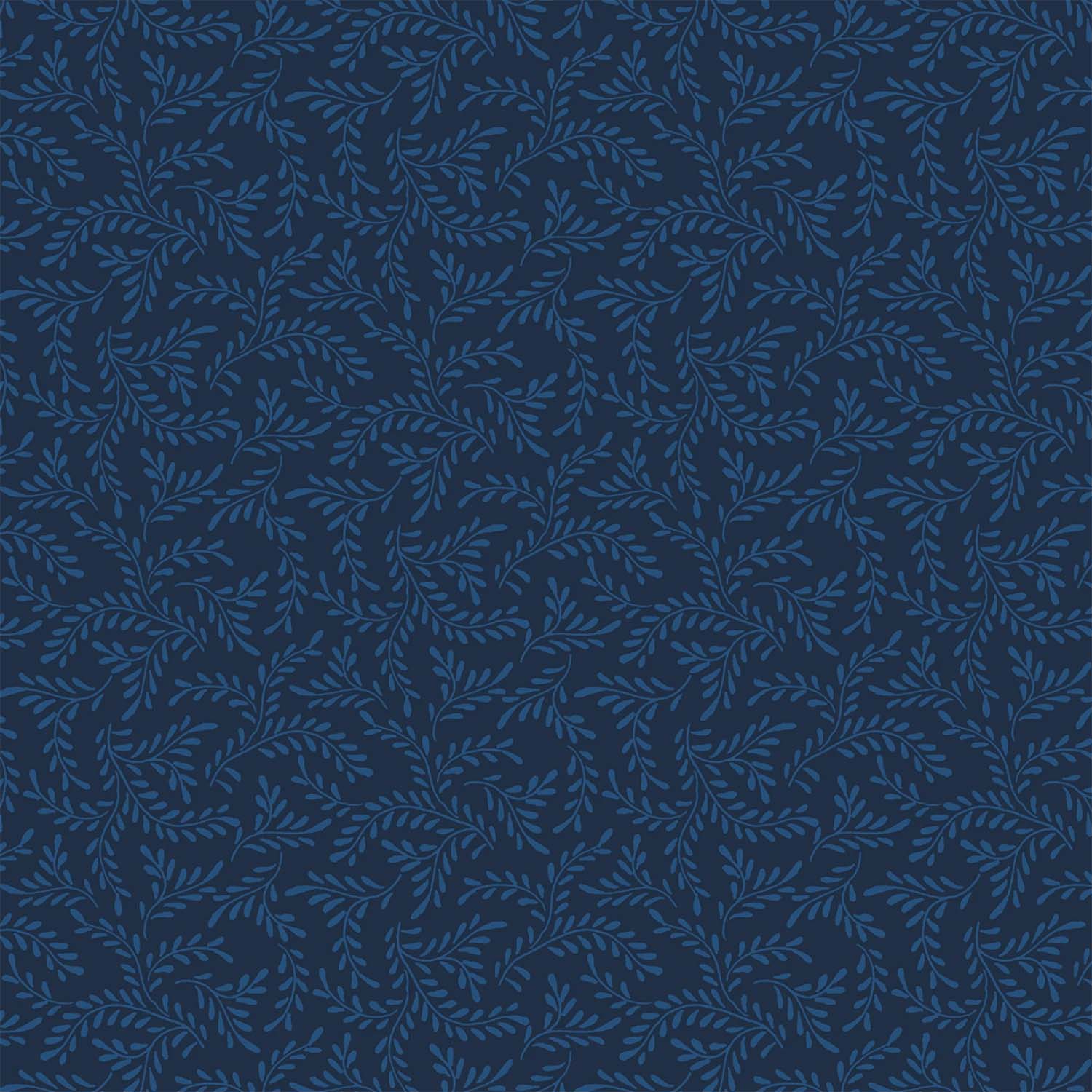 Navy on Navy Sprigs - Essentials Basics