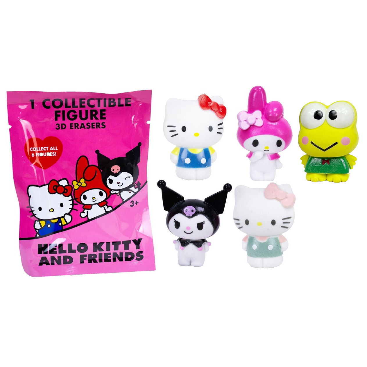 Hello Kitty And Friends 3D Figur Suddgummin Blind Bag