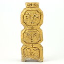 Gunnar Nylund (1960s) Unique Golden Heads Sculpture from Own Studio 22 cm