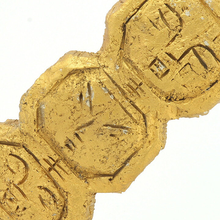 グナー・ニールンド  一点もの  金色の頭の彫刻  (22cm)  1960年代