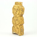 Gunnar Nylund (1960s) Unique Golden Heads Sculpture from Own Studio 22 cm