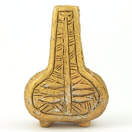 Gunnar Nylund (1960s) Unique Golden Vase from Own Studio 18 cm